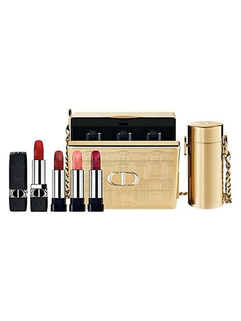 rouge dior minaudiere limited edition lipstick case 5-piece set|Rouge Dior minaudiere lipstick.